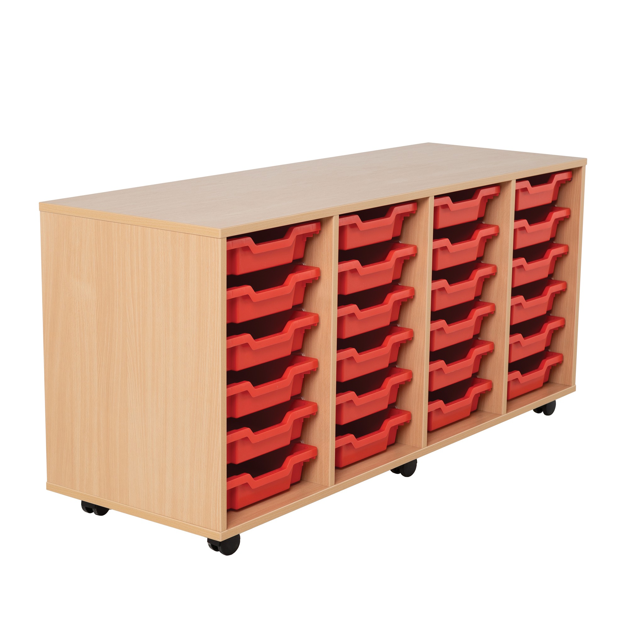 Quadruple Column Tray Storage 
