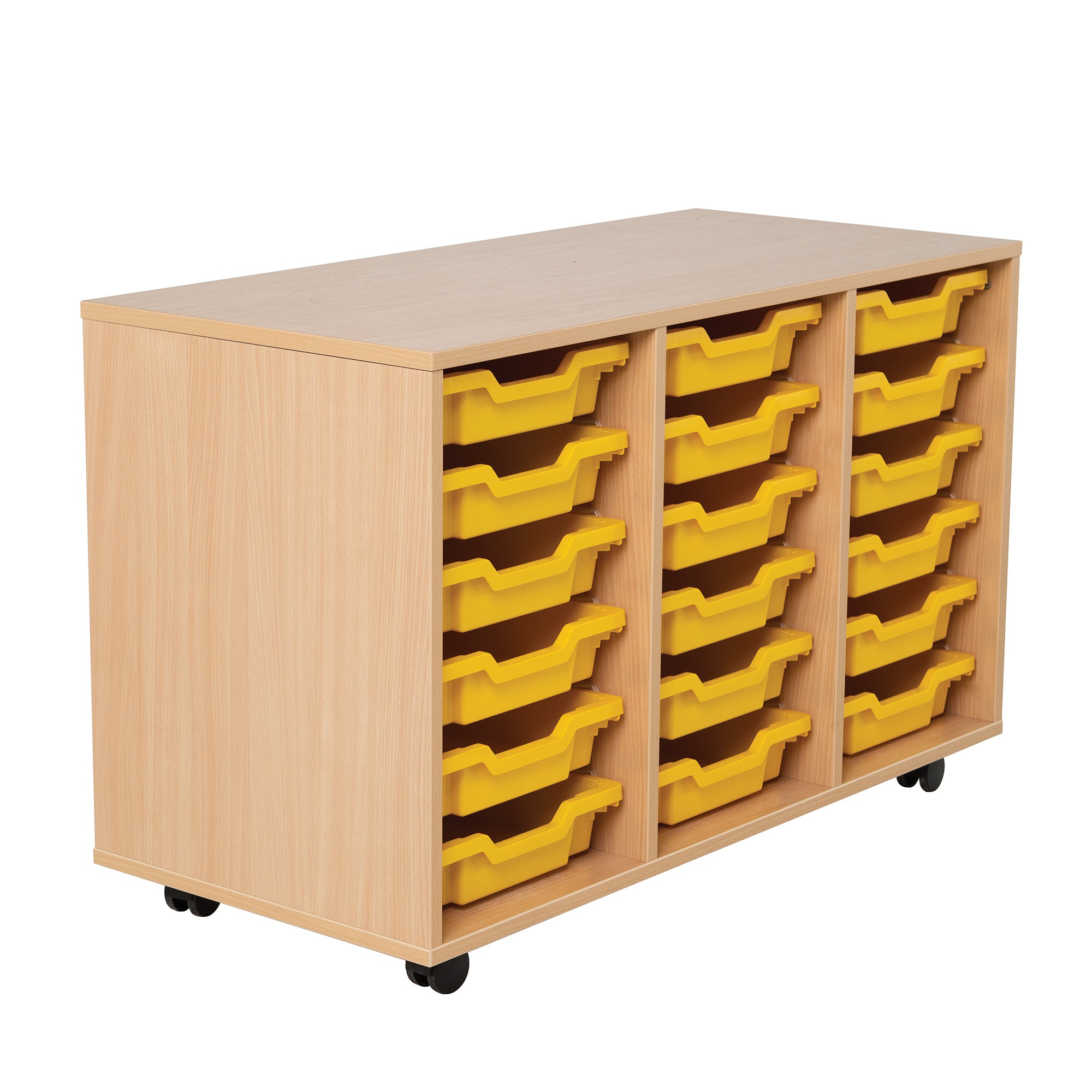 Triple Column Tray Storage 