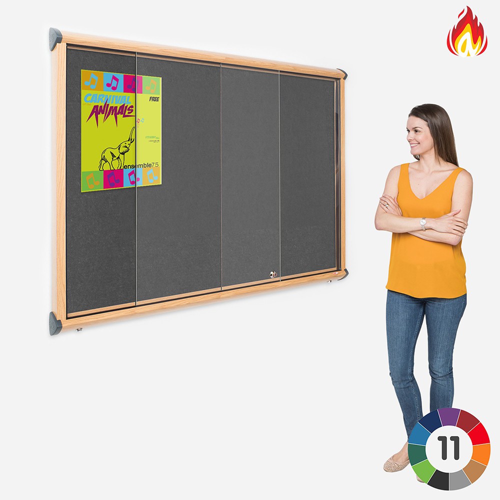 Shield Resist-a-Flame Showcase with Sliding Glass Doors